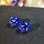 Blue Galaxy stud earrings