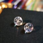 Glass Galaxy stud earrings