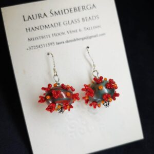 Corona Lampwork Earrings