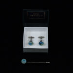 Set of cufflinks and tie pin Galaxy