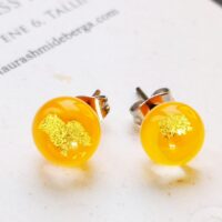 Dark yellow deals earrings