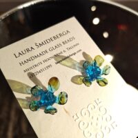 Turquise frost flower earrings - Image 10